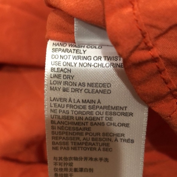 Urban Outfitters Dress Size Medium Orange Cream Geometric Print - Picture 7 of 11